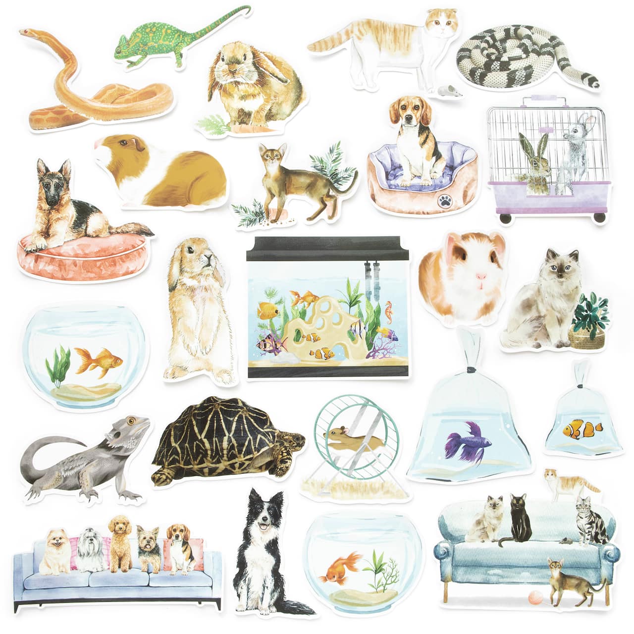 12 Pack: Pets Die Cut Stickers by Recollections™